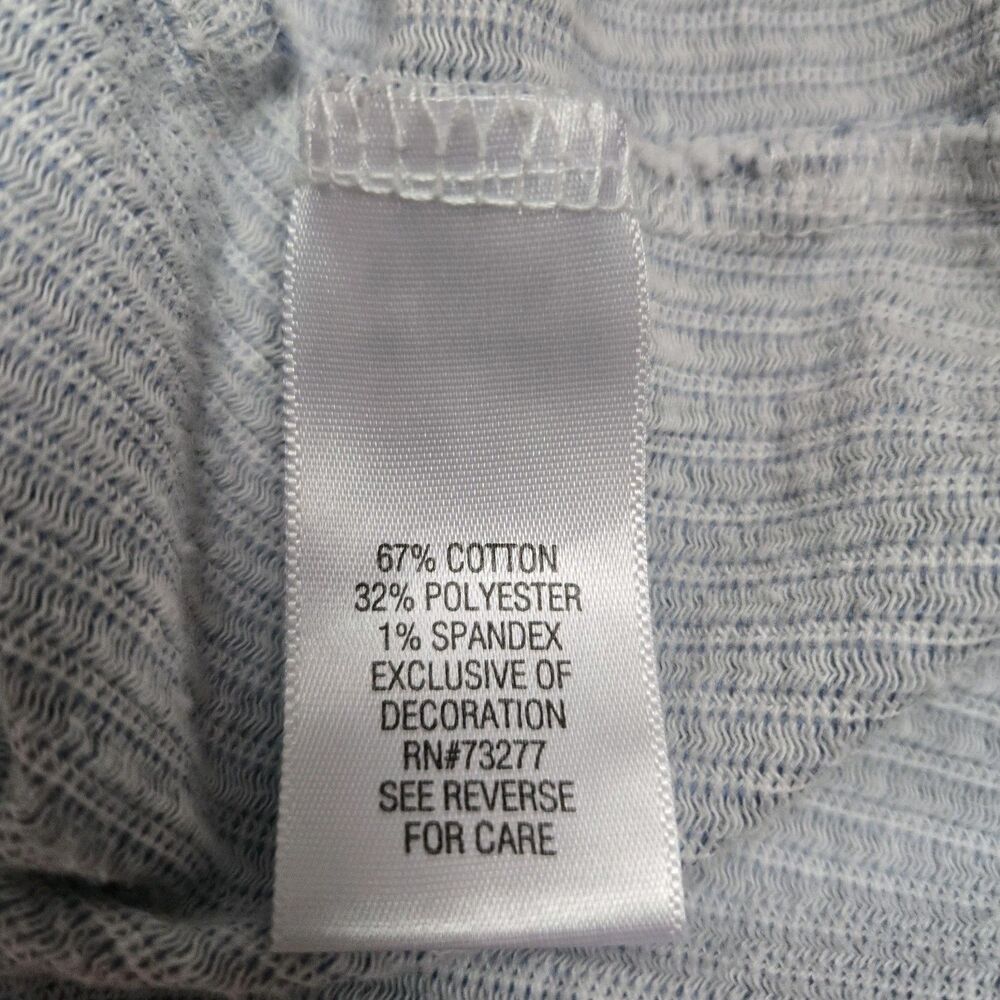 A Glow Maternity Dress Size M Medium Blue White Striped Sleeveless Pockets Comfy - Picture 6 of 9